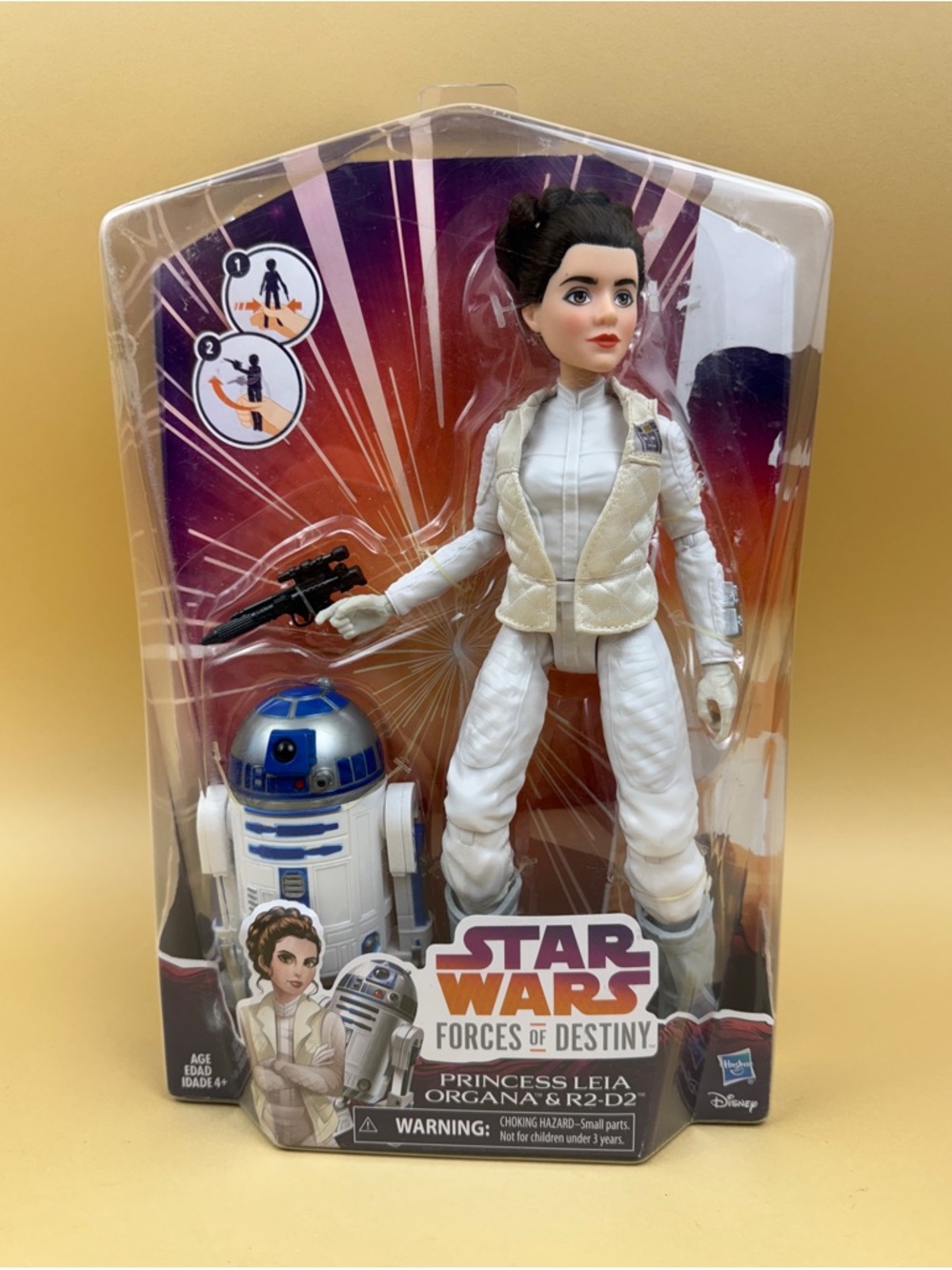 Star Wars Forces of Destiny Princess Leia R2-D2 Hasbro NEW MINT SEALED 11"